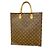 Louis Vuitton Monogram Sac Plat Tote Bag M51140 Marrón Castaño