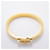 Hermès Pulsera Hermes Chaine d'Ancre Mini Click Bangle Blanco Dorado  - vista 3