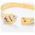 Hermès Pulsera Hermes Chaine d'Ancre Mini Click Bangle Blanco Dorado  - vista 4