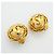 Orecchini a clip dorati Chanel con logo Coco D'oro - vista 2