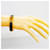 Hermès Bracciale Hermes Bangle Clic Clac PM GP Plated Gold Black Nero D'oro  - vista 6