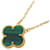 Van Cleef & Arpels Alhambra Necklace in 18K Yellow Gold with Malachite Green  - view 1
