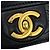 Borsa a tracolla con catena in pelle di vitello nera Chanel Nero - vista 12