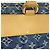 Borsa Tote Piatta Louis Vuitton Monogram Denim Blu - vista 9