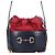 Borsa a tracolla Gucci Horsebit 1955 Rosso Blu navy
