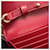 Portefeuille à bandoulière avec chaîne Yves Saint Laurent en rouge  - vue 11