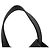 Borsa Loewe Hammock Compact in pelle e rafia Nero Arancione - vista 14