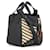 Borsa Loewe Hammock Compact in pelle e rafia Nero Arancione - vista 2