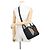 Borsa Loewe Hammock Compact in pelle e rafia Nero Arancione - vista 5