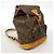 Zaino Louis Vuitton Monogram Montsouris MM Marrone - vista 2