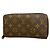 Louis Vuitton Monogram Zippy Wallet Braun