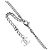 Collana lunga Chanel Gunmetal con strass Metallico - vista 5