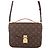 Borsa Louis Vuitton Monogram Pochette Métis MM Marrone