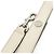 Fendi By The Way Leder Handtasche/Schultertasche Medium Weiß Beige Grau - Ansicht 6