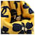 Borsa Chanel Coco Mark Flower Nero Giallo - vista 6