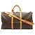 Louis Vuitton Monogram Keepall Bandoulière 50 Marrone Bianco Monogramma