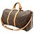 Louis Vuitton Monogram Keepall Bandoulière 50 Marrone Bianco Monogramma - vista 3