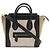 Céline Borsa Celine Luggage Nano Shopper Nero Bianco Beige Cachi