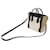 Céline Borsa Celine Luggage Nano Shopper Nero Bianco Beige Cachi - vista 3
