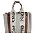 Chloé Woody Small Baumwoll-Canvas Tote Bag Beige