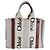 Chloé Woody Small Baumwoll-Canvas Tote Bag Beige - Ansicht 2