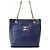 Borsa Chanel Matelassé in Navy Blu navy