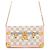 Portafoglio con catena Louis Vuitton Damier Azur Rosa