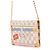 Portafoglio con catena Louis Vuitton Damier Azur Rosa - vista 2