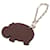 Hermès Hermes Chevre Leather Keyring in Brown and Green  - view 1
