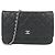 Portafoglio con catena Chanel Timeless Classic Nero