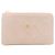 Tarjetero de piel de cabra rosa Chanel