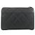 Monedero Chanel de piel de becerro granulado negro - vista 2