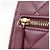 Chanel AP3480 Bordeaux Grained Calfskin Chain Shoulder Wallet Bordò - vista 5