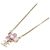 Collana Chanel ABG813 Rosa Bianco D'oro