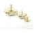 Spilla Chanel AB7007 Oro e Bianco D'oro - vista 3