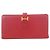 Hermès Bearn Soufflé Long Wallet Rot
