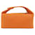 Hermès Pochette Hermes Bride à Black PM Arancione - vista 2