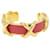 Hermès Hermes Rouge Vif Courchevel Leather Bangle Red  - view 1