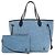 Borsa Tote Louis Vuitton Epi Denim Neverfull MM Blu