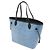 Borsa Tote Louis Vuitton Epi Denim Neverfull MM Blu - vista 3