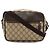 Borsa a tracolla Gucci GG Supreme Plus Marrone Beige Cachi Marrone scuro - vista 2