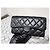 CHANEL Portefeuille Large Flap en agneau matelassé Noir - vue 12