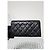 CHANEL Portefeuille Large Flap en agneau matelassé Noir - vue 4