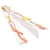 Hermès Sciarpa Twilly Twins BRIDES DE GALA Hermes Bianco Multicolore