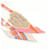 Hermès Sciarpa Twilly Twins BRIDES DE GALA Hermes Bianco Multicolore - vista 2
