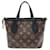 Borsa Louis Vuitton Monogram Neverfull Inside Out BB Marrone Nero - vista 2