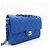 Timeless Borsa a patta classica media Chanel in agnello trapuntato blu - vista 4