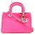 Mini borsa Christian Dior Diorissimo Nero Rosa - vista 2