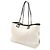 Borsa Tote Chanel Deauville Line Nero Bianco Grigio - vista 3