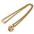 CHANEL Coco Mark CC Gliederkette mit Durchbruch-Design Golden - Ansicht 3